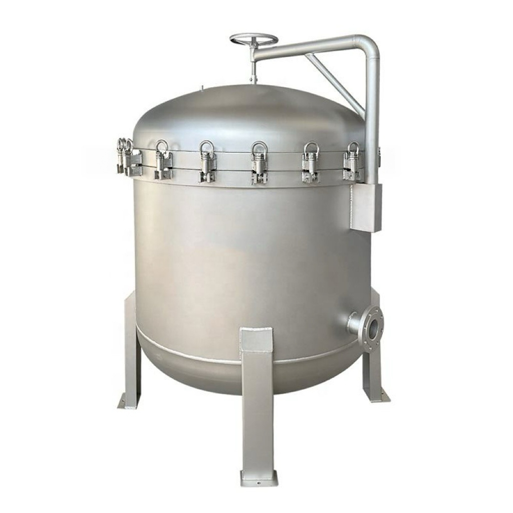 Высокоэффективный многорукавный фильтр из нержавеющей стали 316, идеально подходящий для фильтрации масла, линий покраски, нанесения клея и перекачки химикатов.