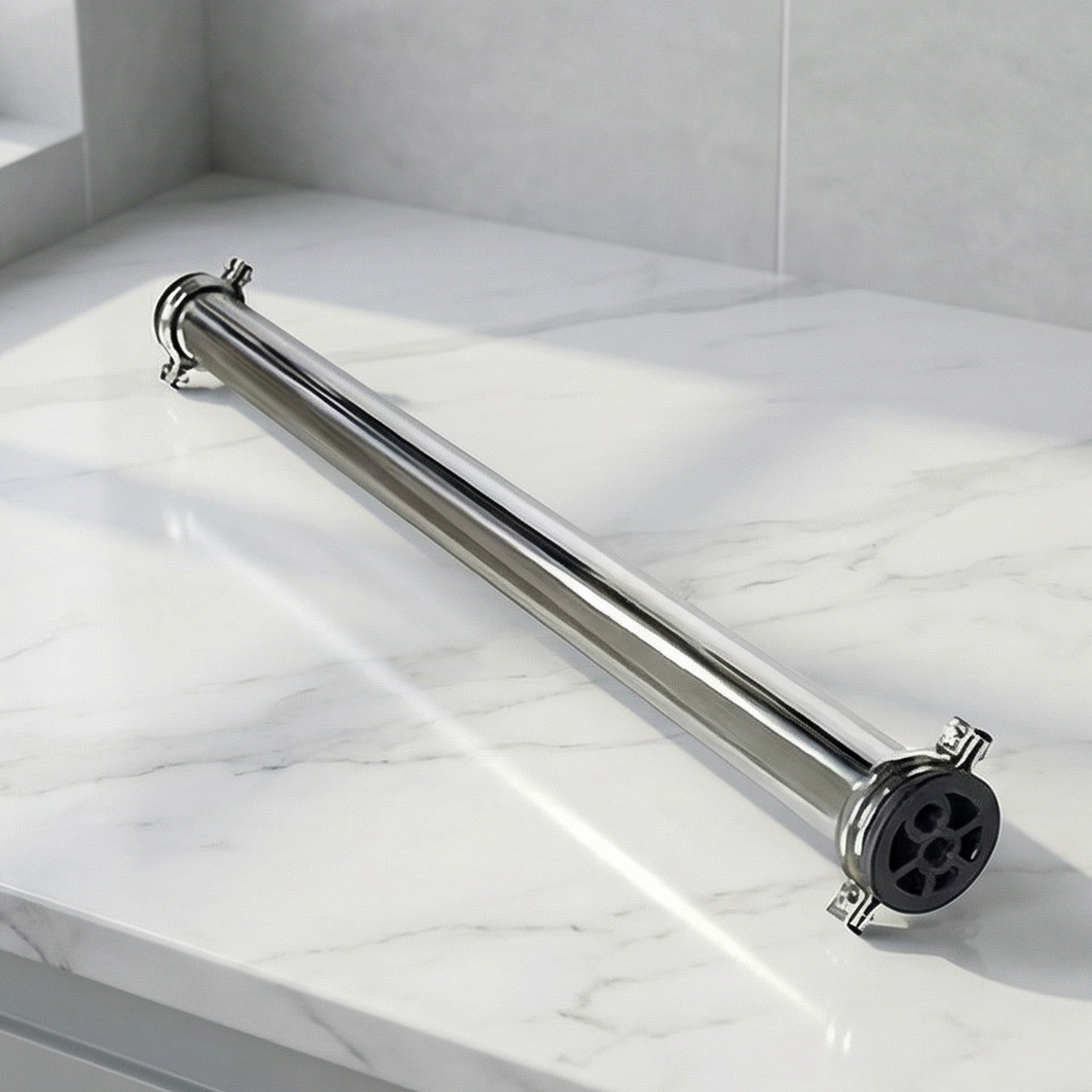 Сосуд под давлением из нержавеющей стали по нормам ASME для мембран обратного осмоса, нестандартная длина, 1–8 элементов, для коммерческого и промышленного применения