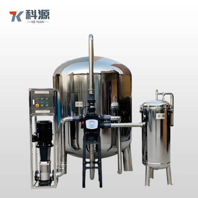 Высокопроизводительный мультимедийный фильтр из нержавеющей стали под давлением, диаметром от 24 до 96 дюймов для промышленной предварительной обработки и защиты системы обратного осмоса