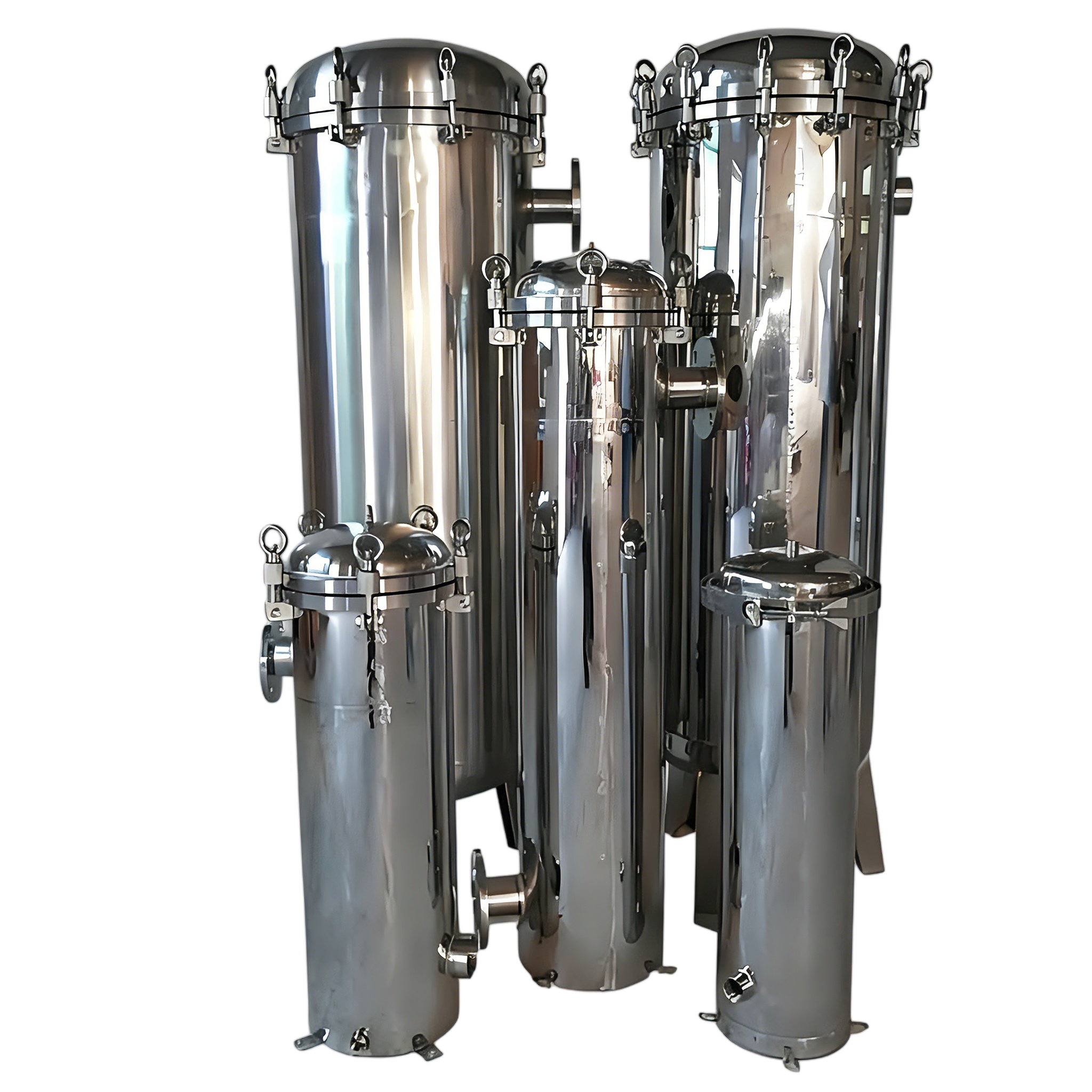 SUS304/SUS316L Быстрооткрывающийся прецизионный фильтр с плоским дном для высокой эффективности