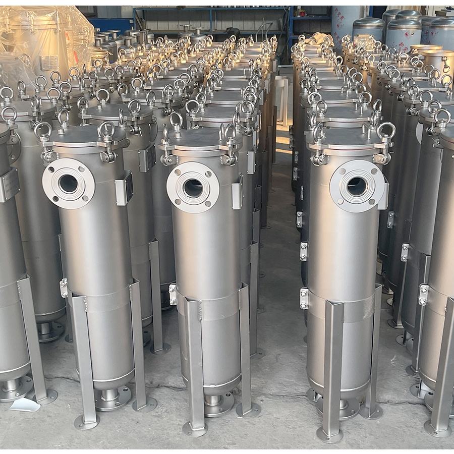 Компактный однорукавный фильтр из полированной нержавеющей стали для фильтрации красок, клеев, косметики и технологических жидкостей