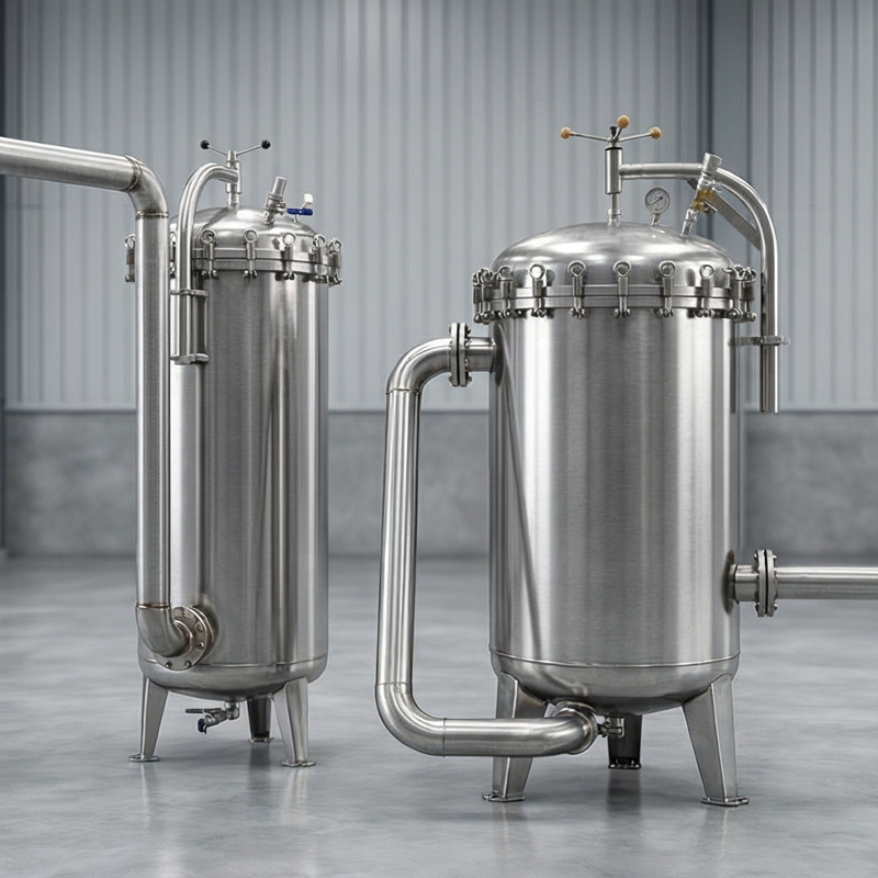 Заводская цена Высокоточный многорукавный фильтр из нержавеющей стали 304 316L быстрого открытого типа с коромыслом в новом состоянии для промышленной системы фильтрации