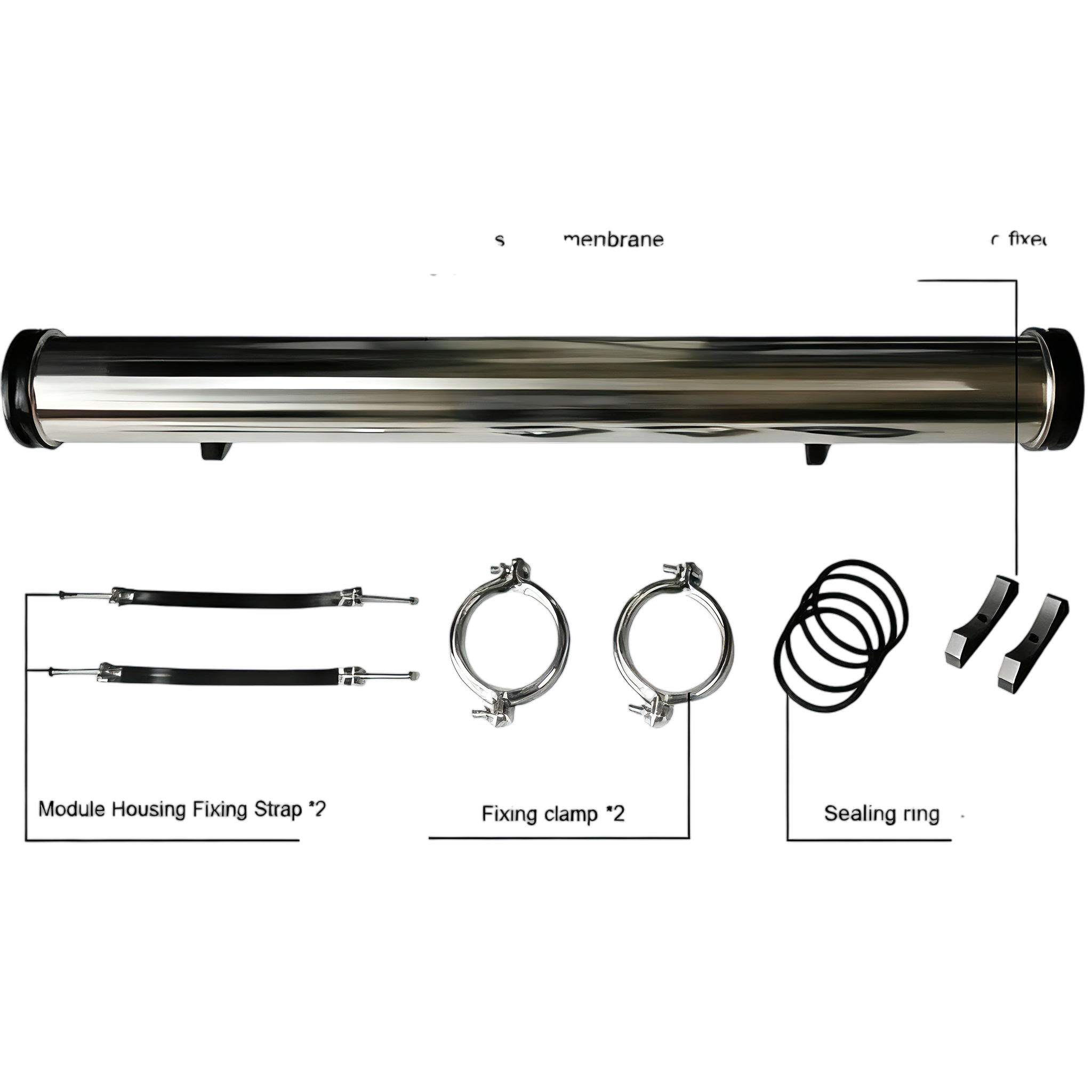Заводская цена Высокое качество SS304 SS316L со швом бесшовный корпус из мембраны ABS обратного осмоса для системы фильтрации RO 