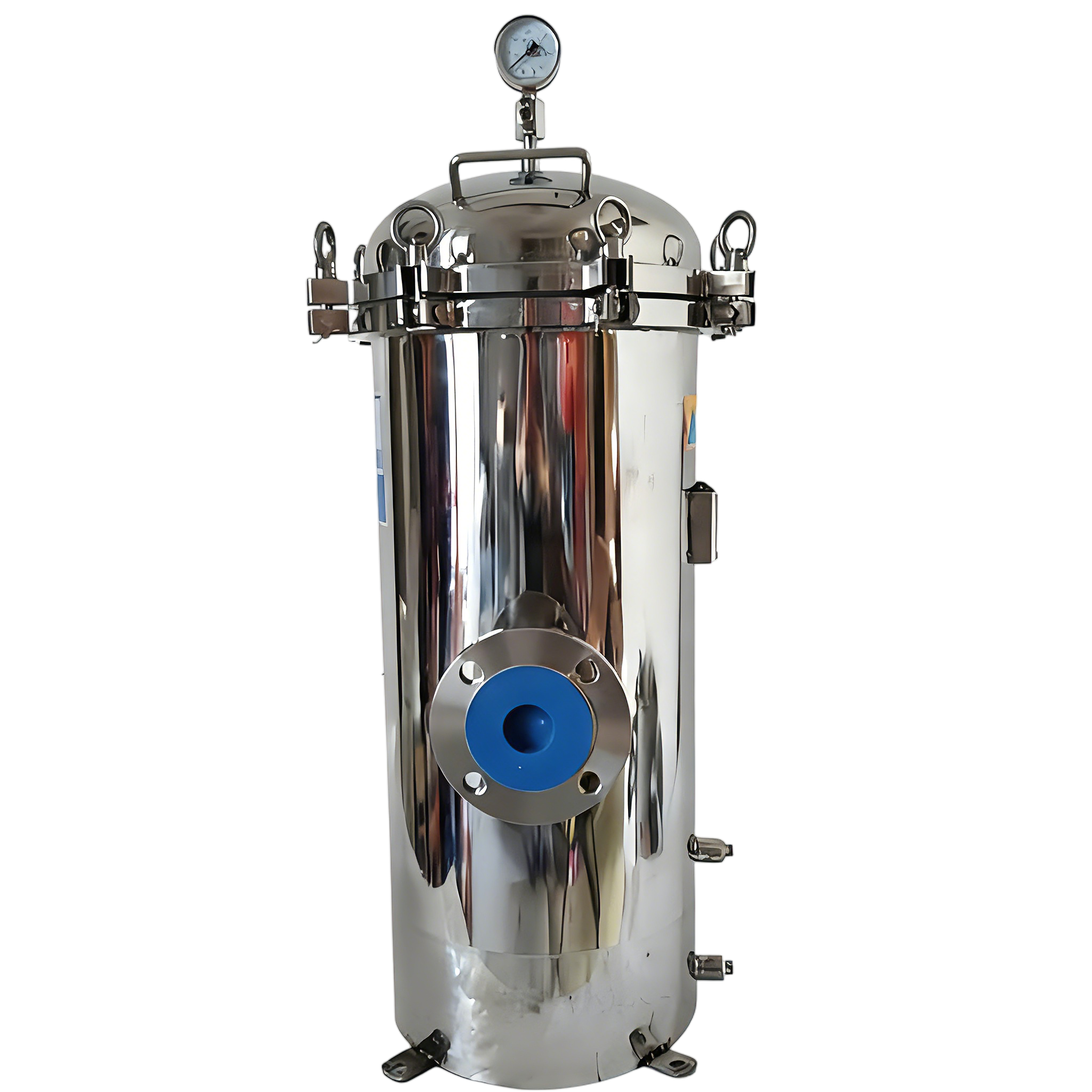 Прецизионный фильтр 304 SS быстрого открытого типа без опорной стойки для очистки воды