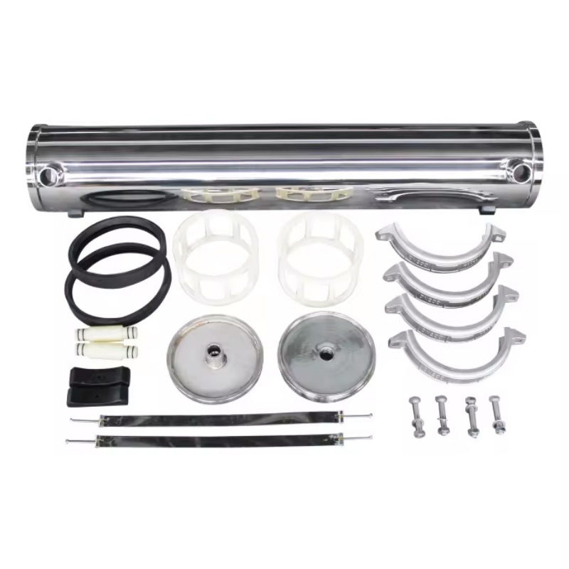 Сосуд обратного осмоса из нержавеющей стали с муфтой высокого давления и коническим седлом для обеспечения герметичности при давлении до 150 фунтов на квадратный дюйм