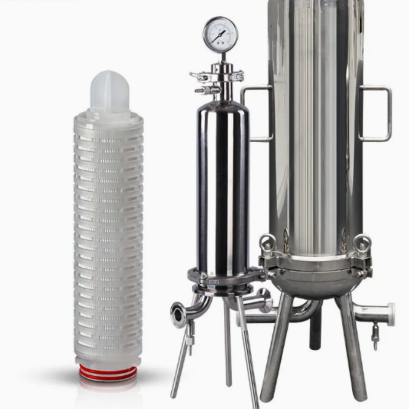 Цена по прейскуранту завода-изготовителя санитарная пищевая нержавеющая сталь SS304/316L одноядерный микрофильтр для химической промышленности, напитков и соков