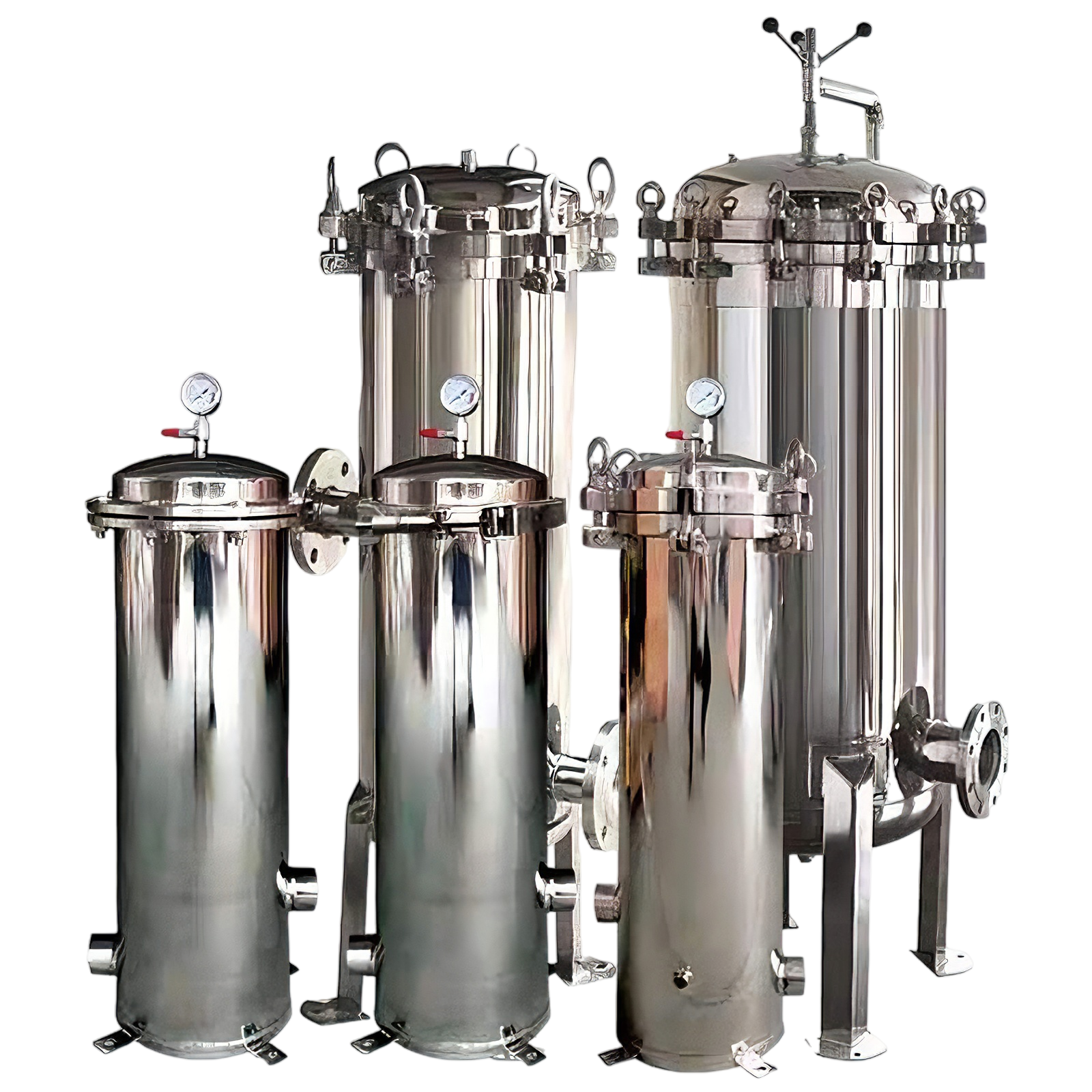 Заводская цена Высокоточный многорукавный фильтр из нержавеющей стали 304 316L быстрого открытого типа с коромыслом в новом состоянии для промышленной системы фильтрации