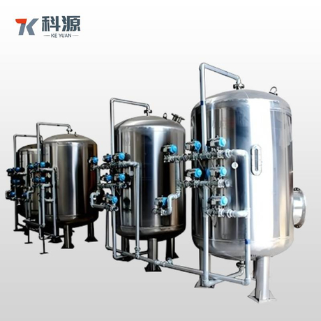 Сертифицированный ASME мультимедийный фильтрующий сосуд из нержавеющей стали с несколькими слоями для снижения содержания железа, марганца и мутности в грунтовых водах.