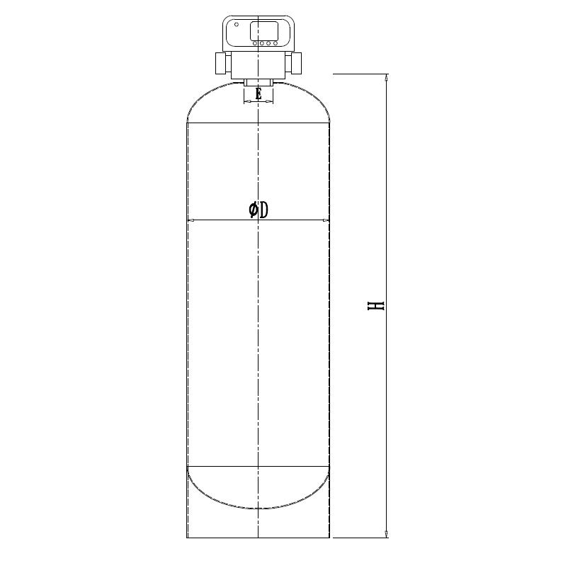 Заводская цена, высокое качество, умягчение воды из нержавеющей стали, ионообменный резервуар для смолы, промышленный резервуар для умягчения воды для очистки воды