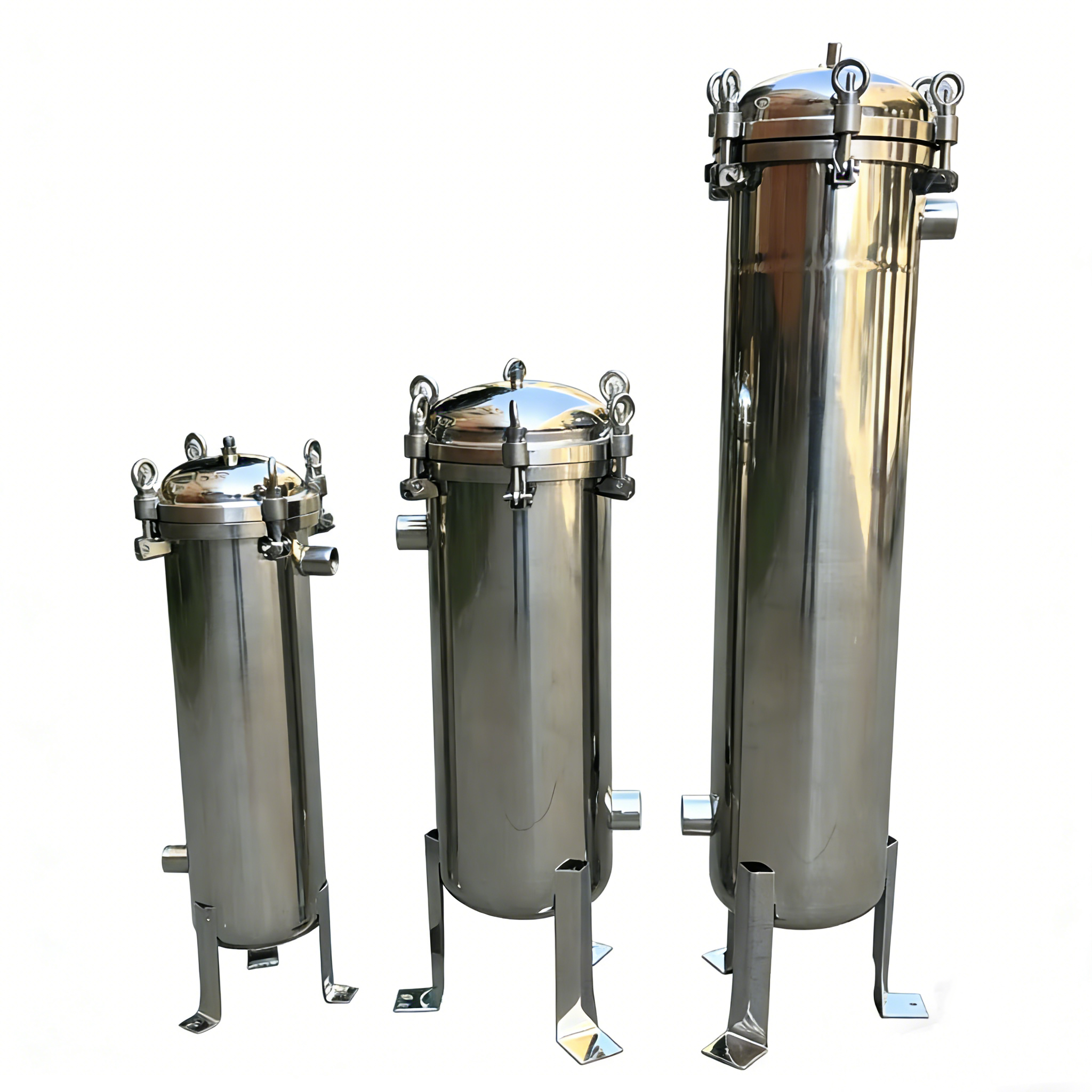 Простой в установке быстрый прецизионный фильтр открытого типа из нержавеющей стали с опорной стойкой