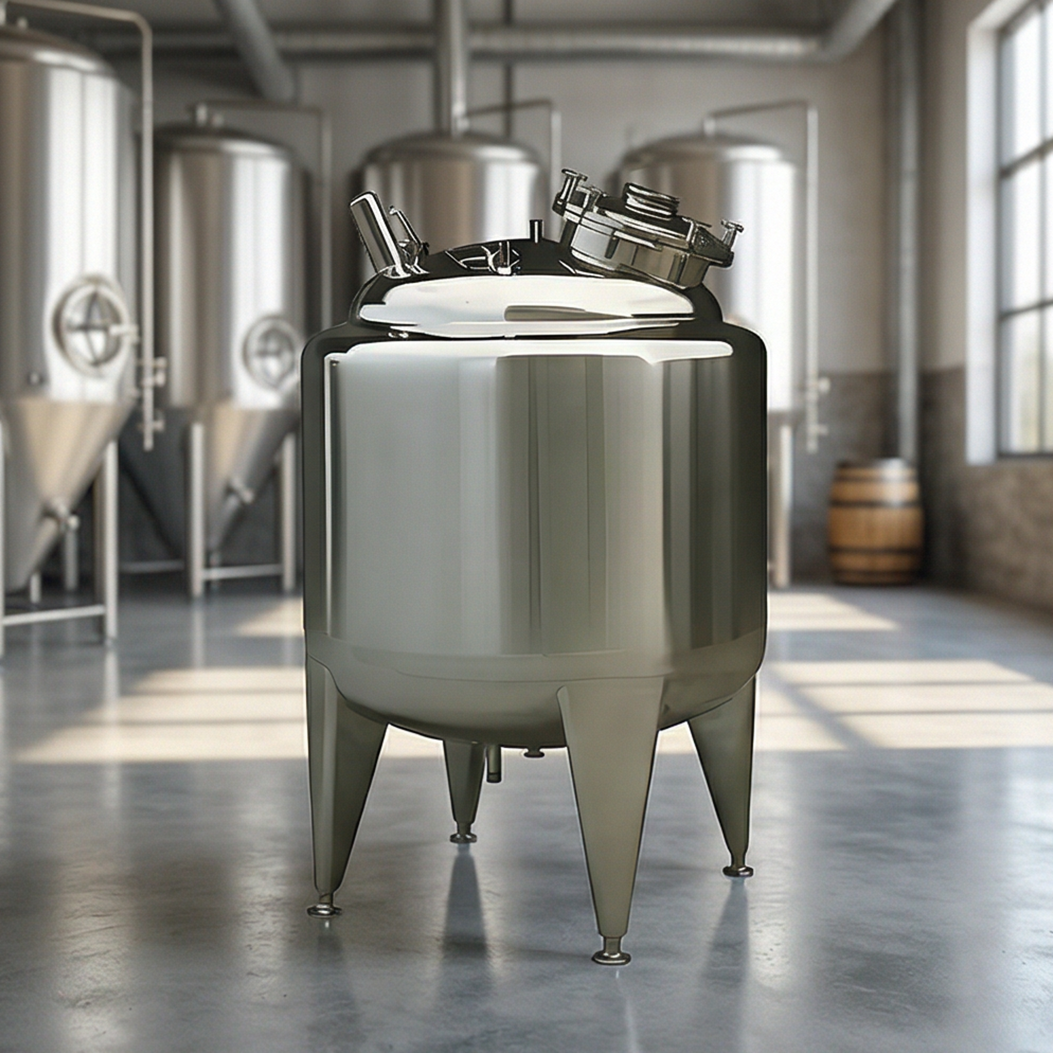 Сверхмощный изолированный резервуар для воды из нержавеющей стали с конструкцией SUS304/SUS316L