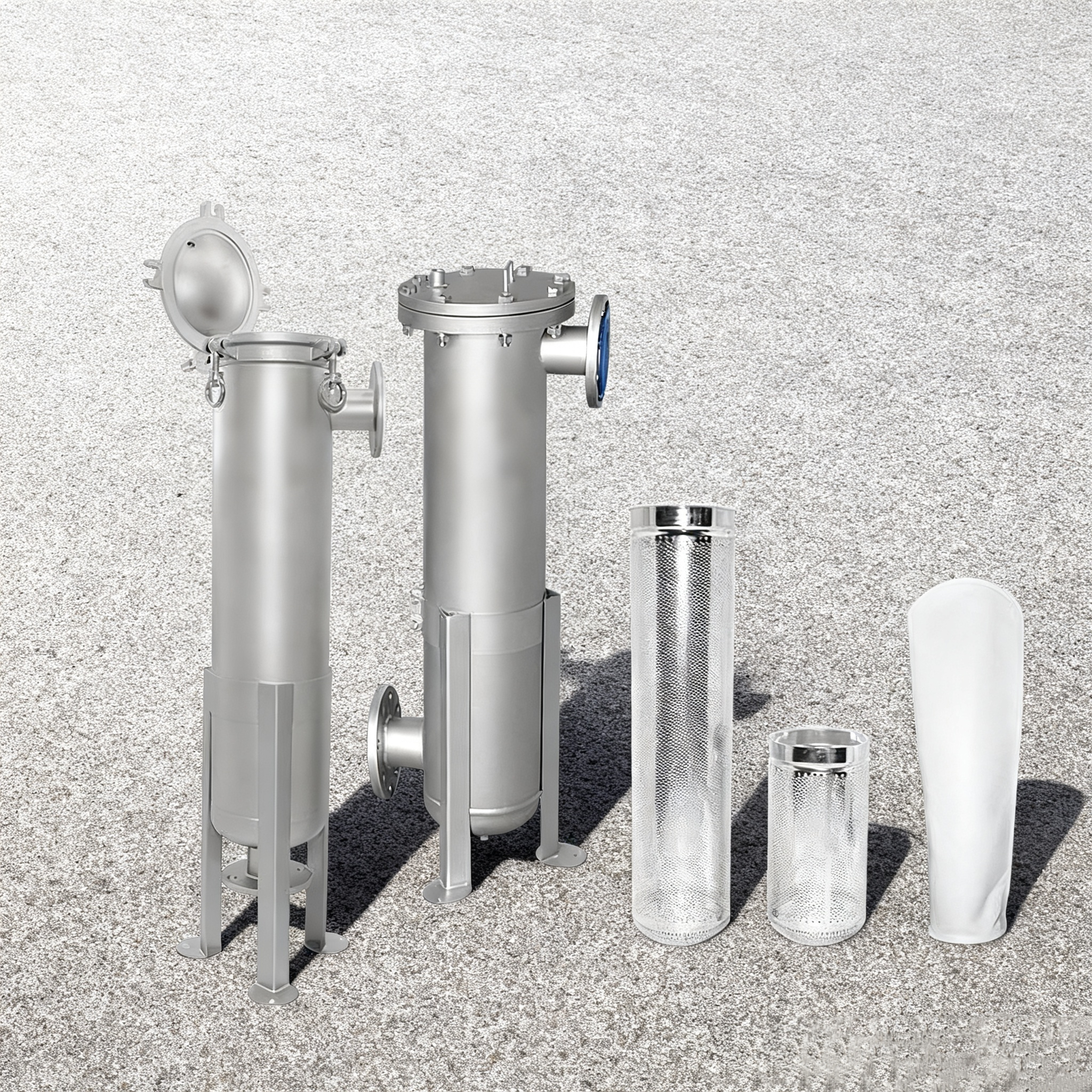 Заводская цена Настраиваемый корпус однорукавного фильтра из нержавеющей стали SS304 SS316 для промышленного оборудования для очистки воды