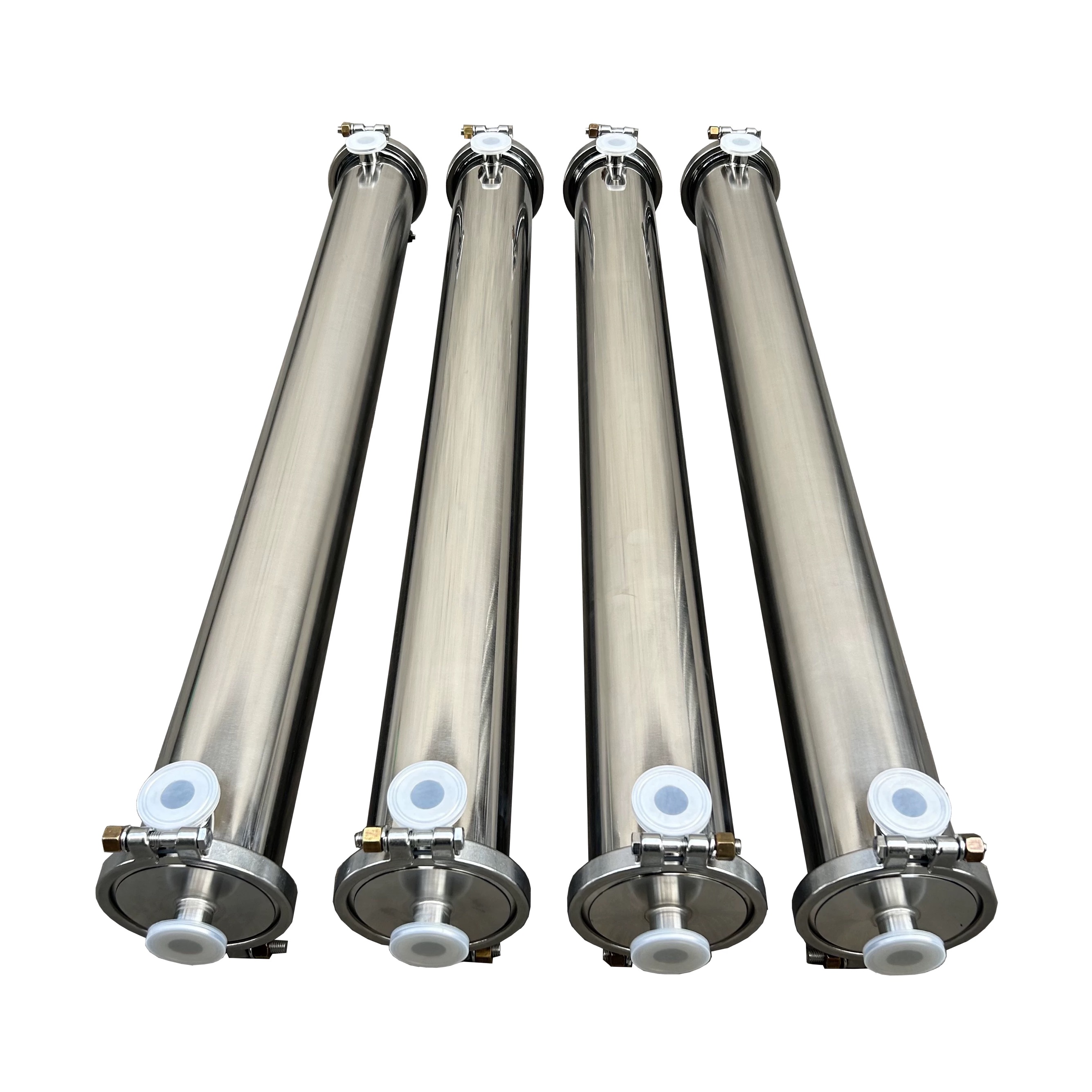 Заводская цена 300PSI Прошитый/бесшовный корпус из нержавеющей стали 304/316L Мембранный корпус обратного осмоса 4040 4080 40120 40160 40200 Мембранный корпус из нержавеющей стали Мембранный корпус типа Tri Clamp