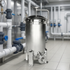 Корпус многорукавного фильтра из санитарной нержавеющей стали 304/316L с количеством мешков от 2 до 20 для производства продуктов питания, напитков и фармацевтической продукции