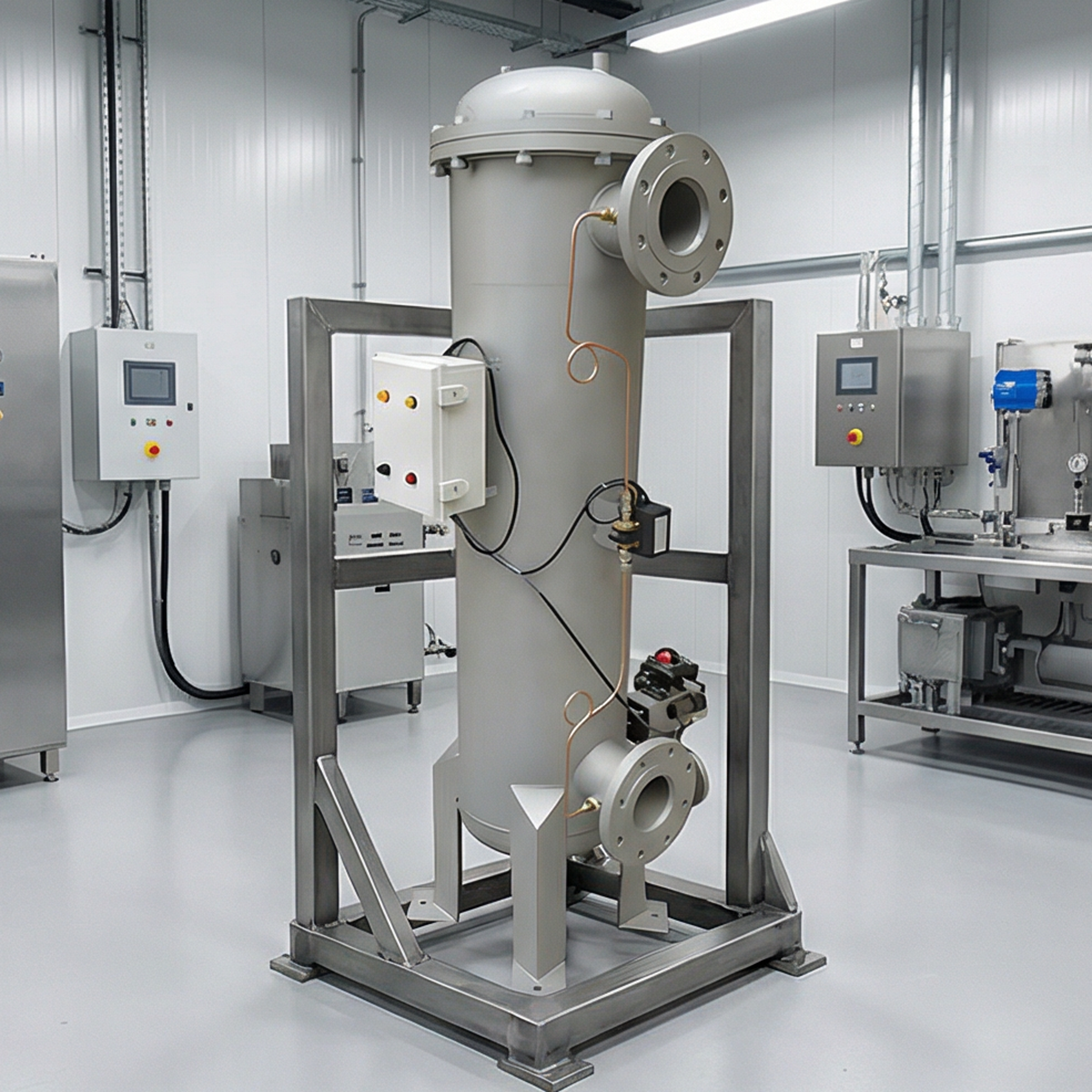 Полностью автоматический самоочищающийся фильтр из нержавеющей стали с управлением ПЛК и системой обратной промывки для непрерывной очистки промышленной воды