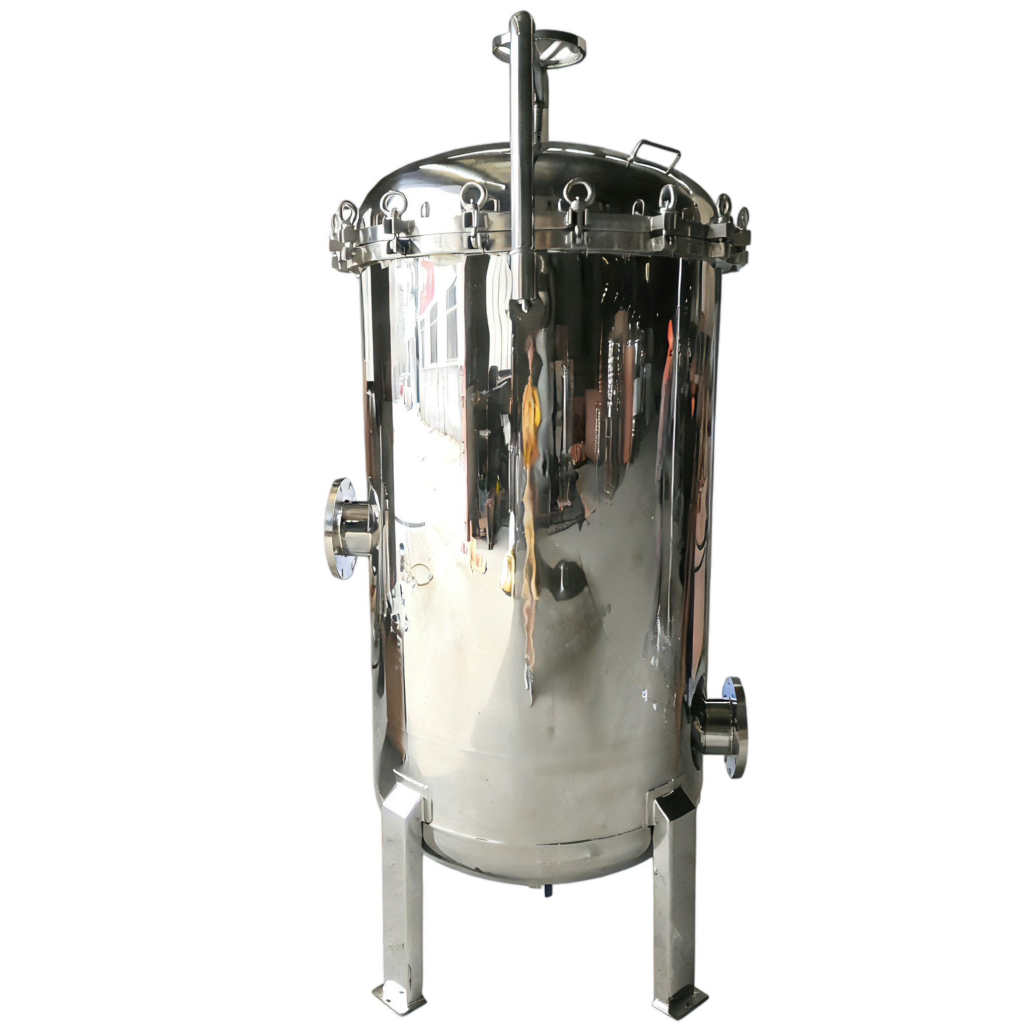 Пищевой быстрооткрытый прецизионный фильтр из нержавеющей стали с коромыслом