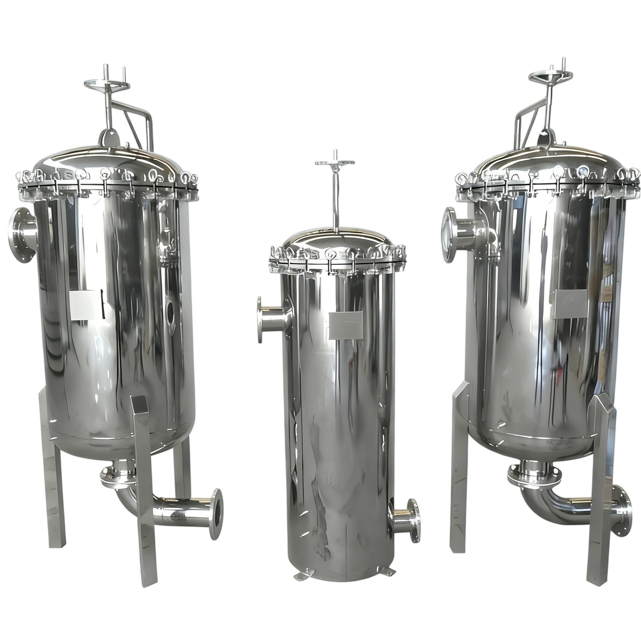 Простой в обслуживании прецизионный фильтр из нержавеющей стали, быстрооткрывающийся тип с коромыслом