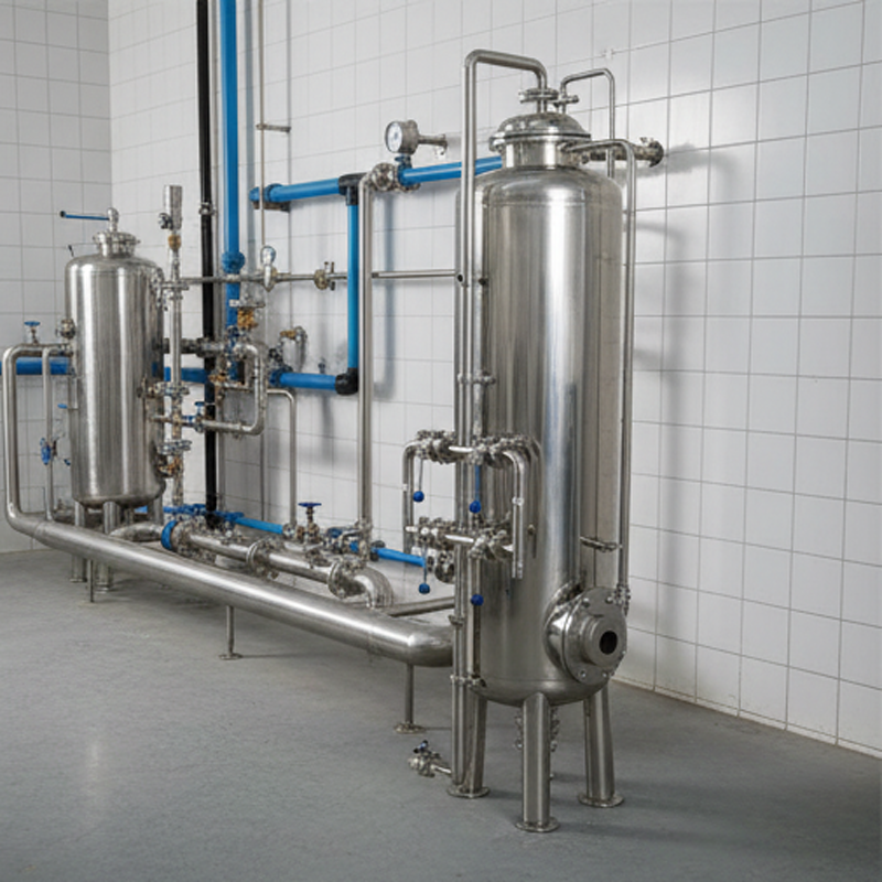 Автоматическая мультимедийная система фильтрации из нержавеющей стали с обратной промывкой и управлением ПЛК, расход 20–500 м³/ч для муниципальной очистки воды