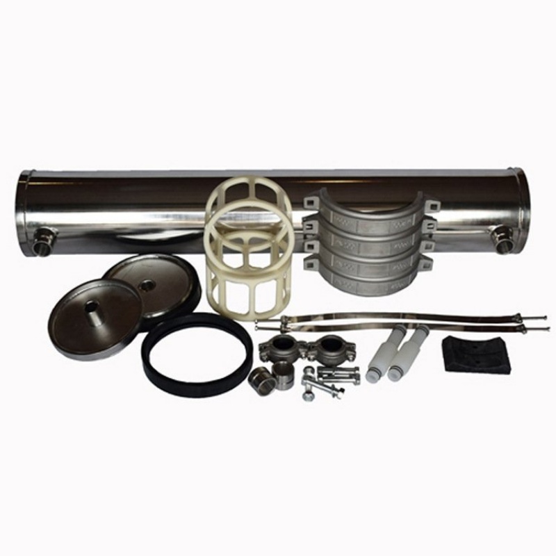 Легкоочищаемая конструкция муфты Корпус обратного осмоса из нержавеющей стали с гладкой внутренней поверхностью и отсутствием застойников для санитарных применений