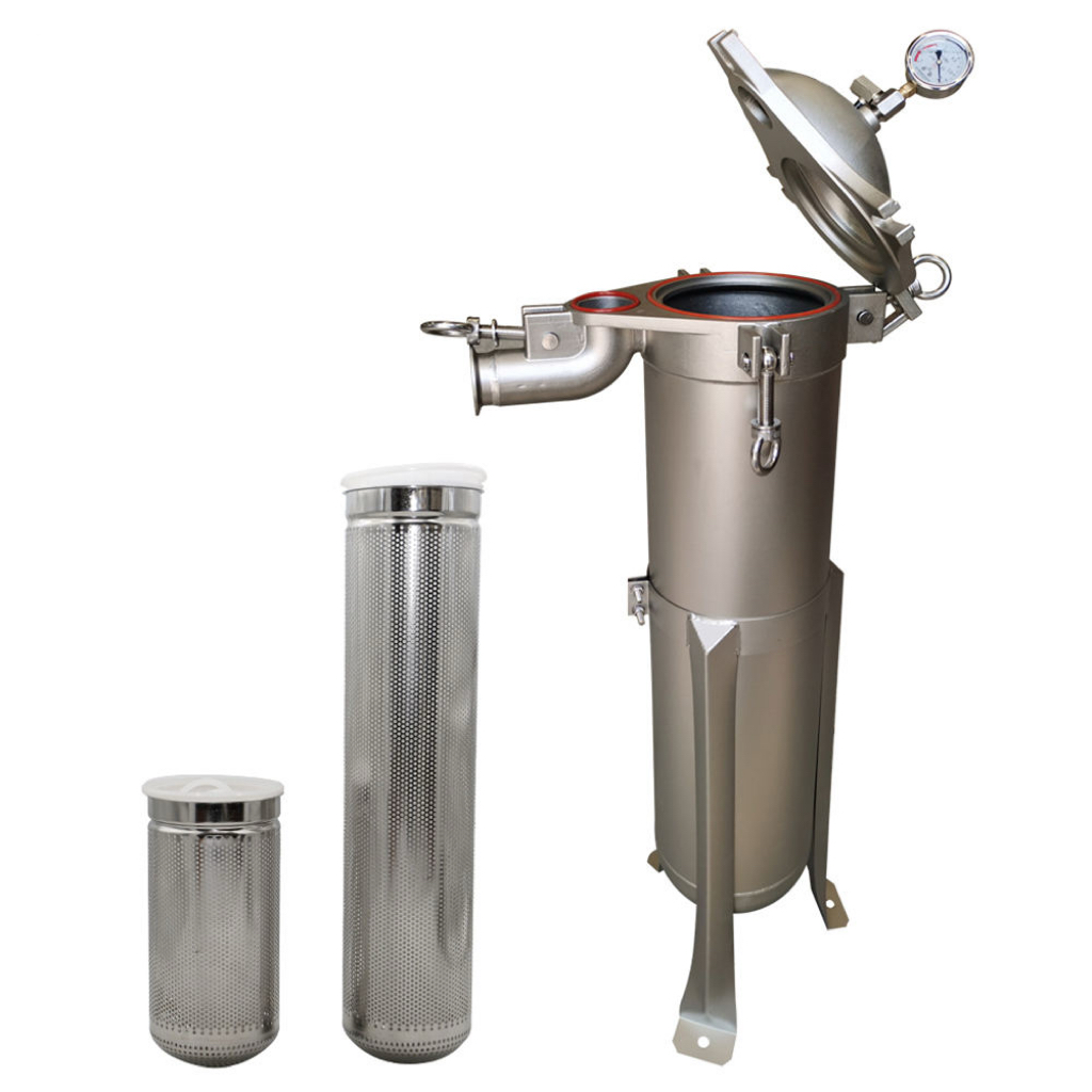 Заводская цена Настраиваемый корпус однорукавного фильтра из нержавеющей стали SS304 SS316 для промышленного оборудования для очистки воды