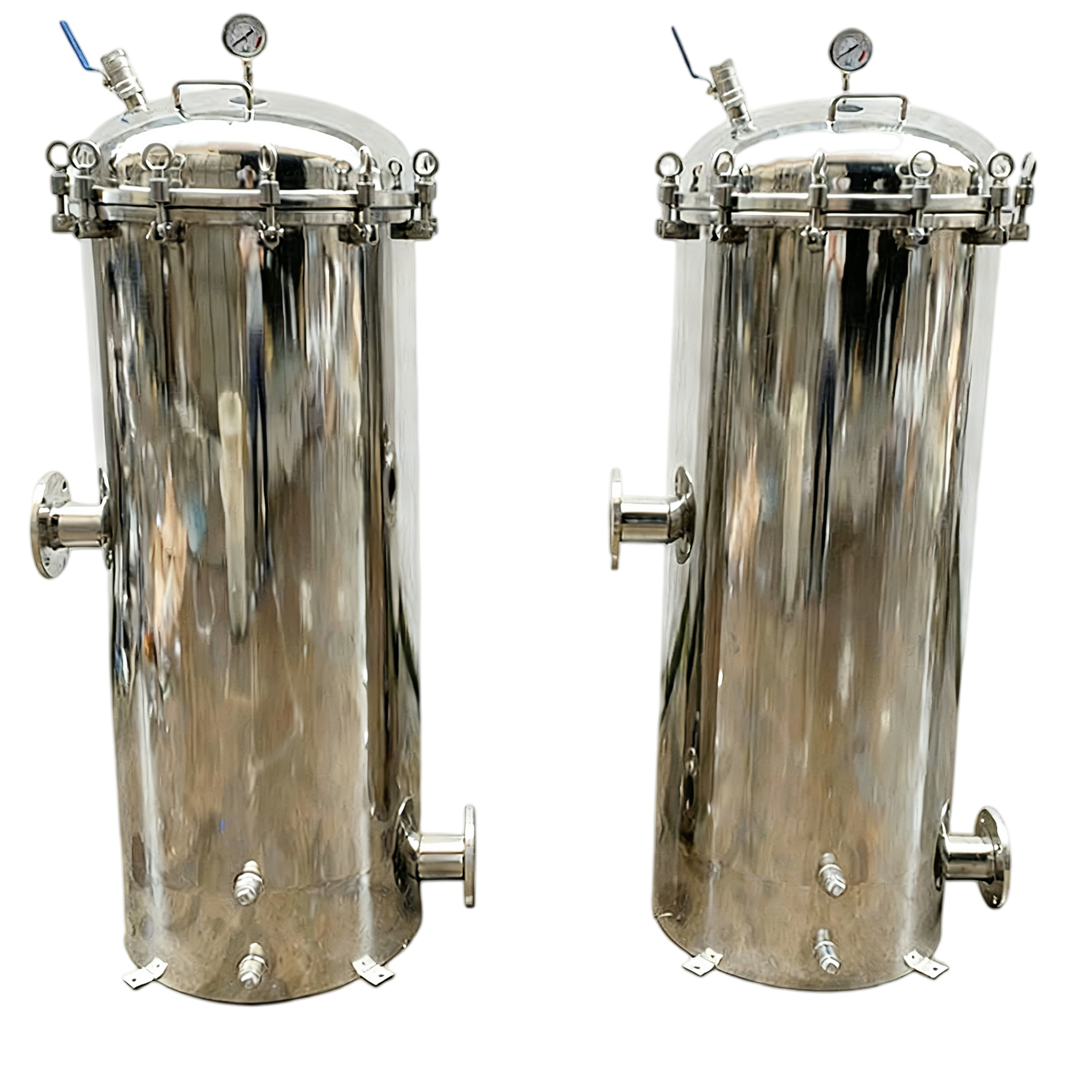 Компактный прецизионный фильтр быстрого открытого типа из нержавеющей стали без опорной стойки для сточных вод