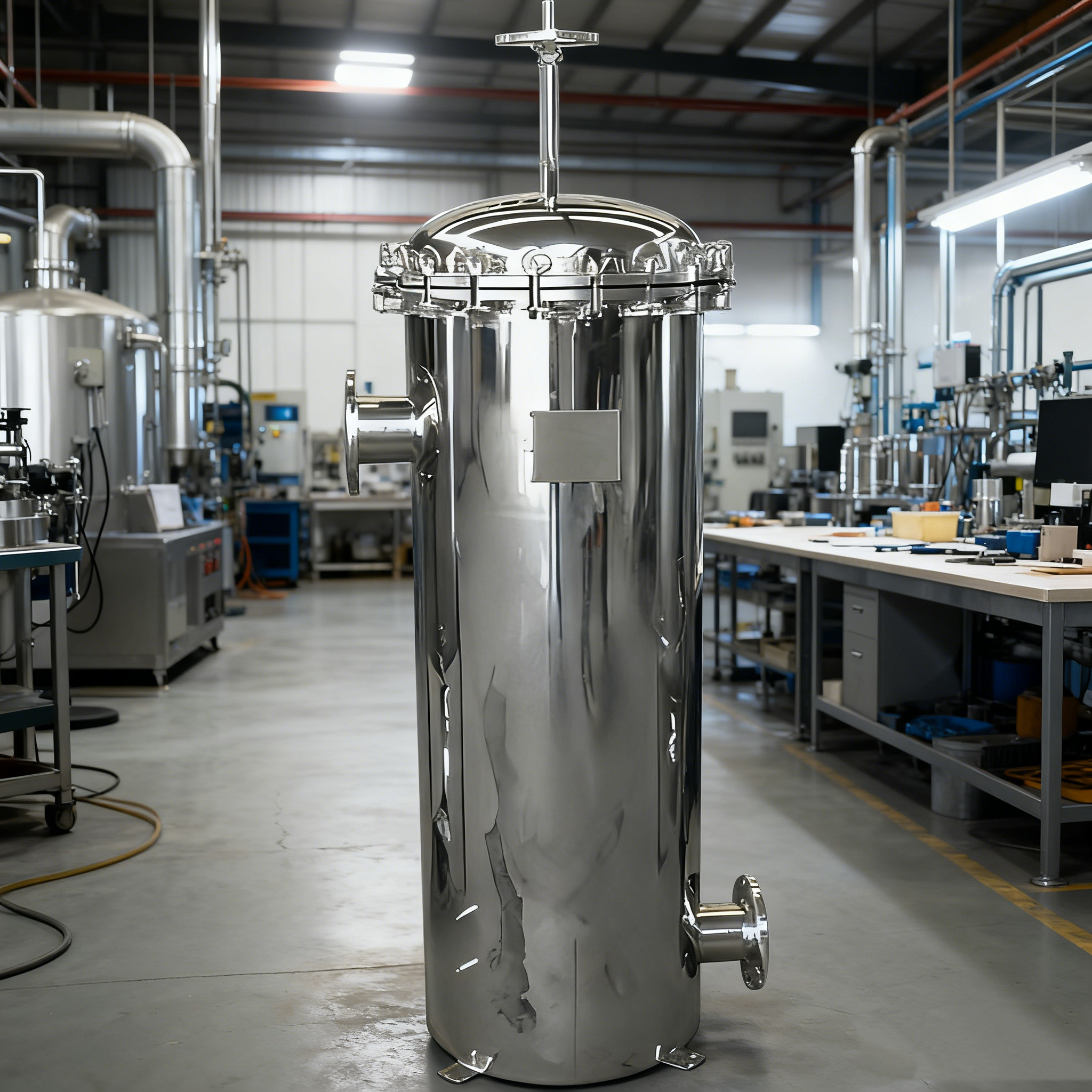 Настраиваемый прецизионный фильтр Quick Open SS без опорной стойки для системы RO