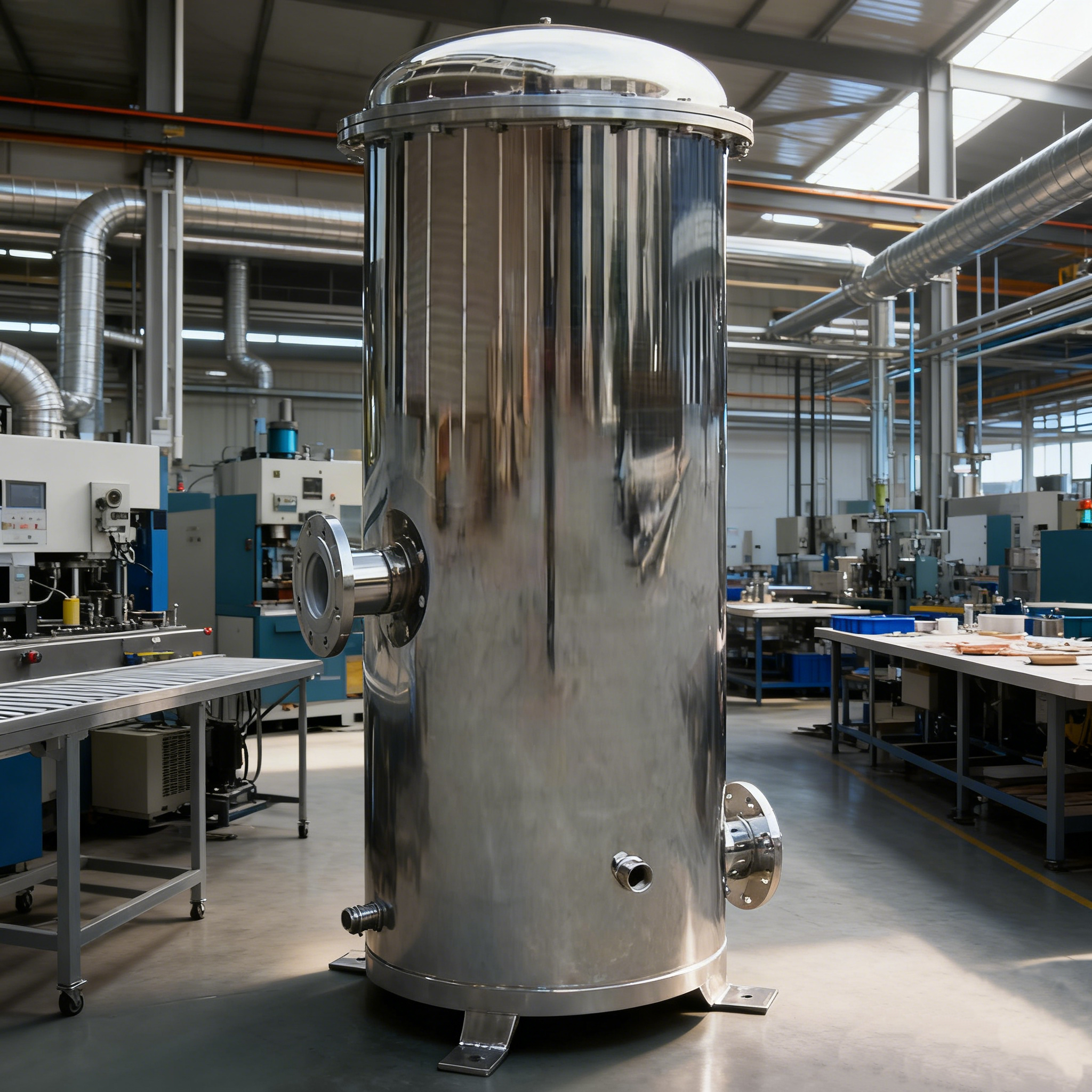 Цена по прейскуранту завода-изготовителя, высококачественная нержавеющая сталь 304/316L, прецизионный фильтр, фланцевый тип для очистки воды, гарантия 1 год