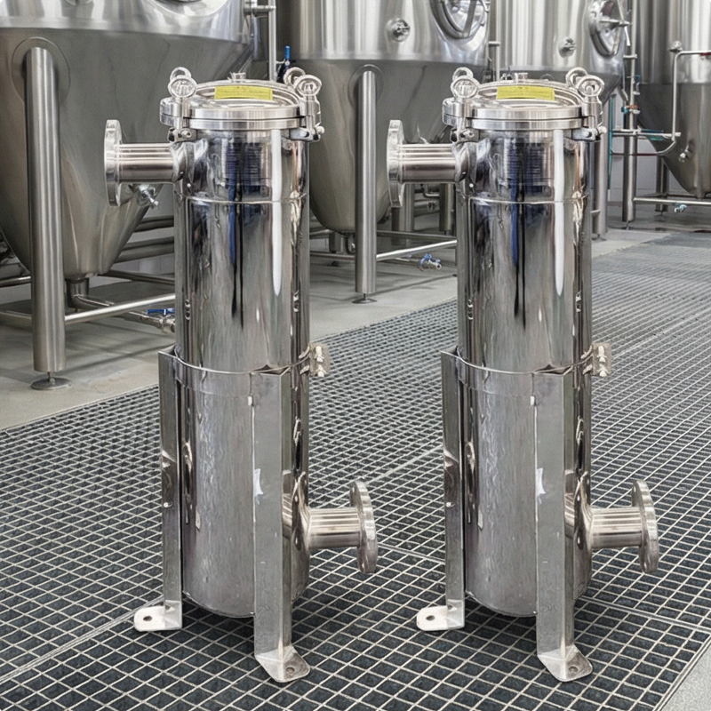 Сверхмощная, устойчивая к коррозии система одинарного рукавного фильтра с корпусом из нержавеющей стали для масла, охлаждающей жидкости и сточных вод