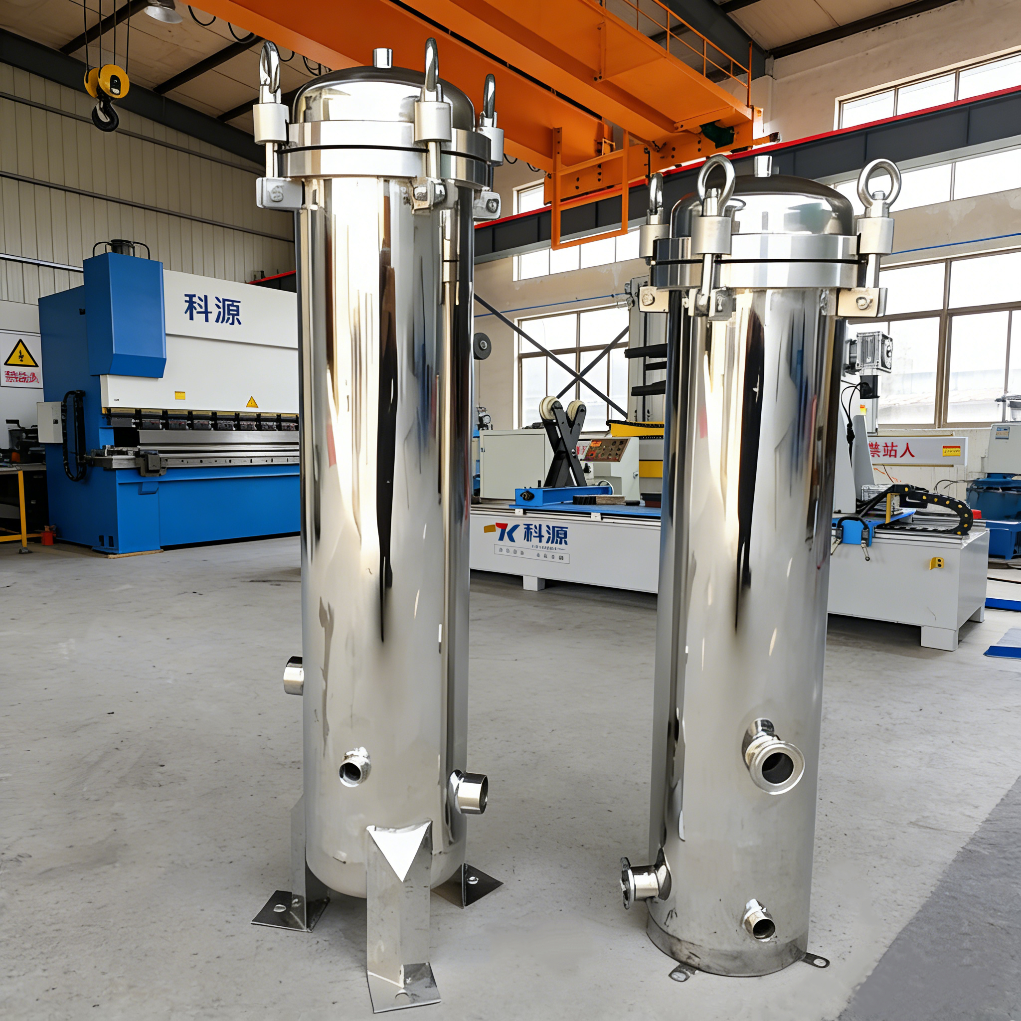 Прецизионный фильтр из нержавеющей стали 304 быстрого открытого типа с опорной стойкой для очистки воды