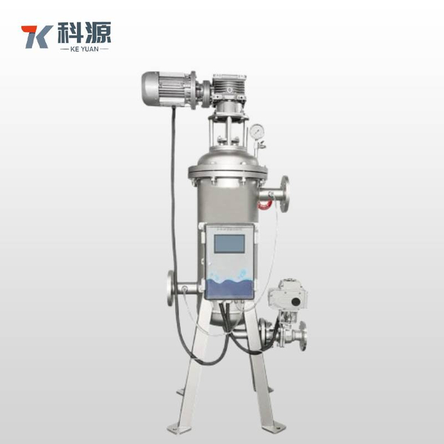 Компактный автоматический фильтр обратной промывки из нержавеющей стали с системой щеток/скребков для жидкостей высокой вязкости и с высоким содержанием твердых частиц