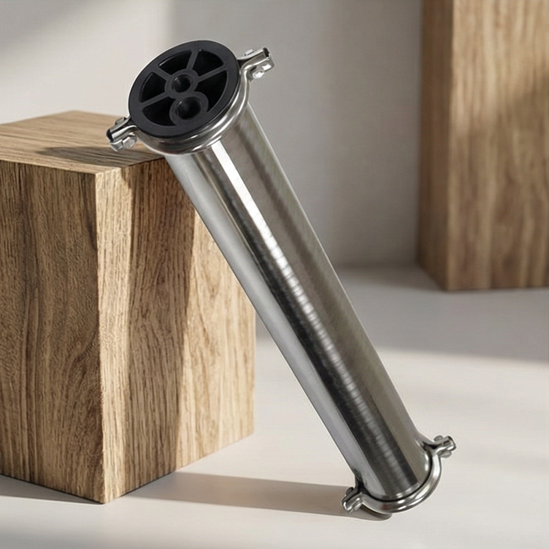 Компактный мембранный корпус из нержавеющей стали для точечных систем фильтрации воды в жилых и небольших коммерческих целях