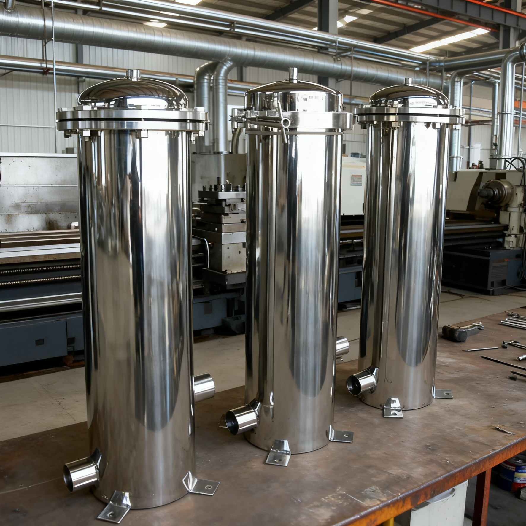 Коррозионностойкий прецизионный фильтр фланцевого типа из нержавеющей стали 316L для очистки сточных вод