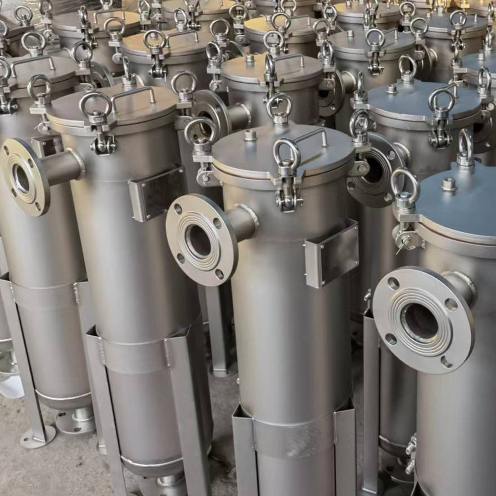 Заводская цена Настраиваемый корпус однорукавного фильтра из нержавеющей стали SS304 SS316 для промышленного оборудования для очистки воды
