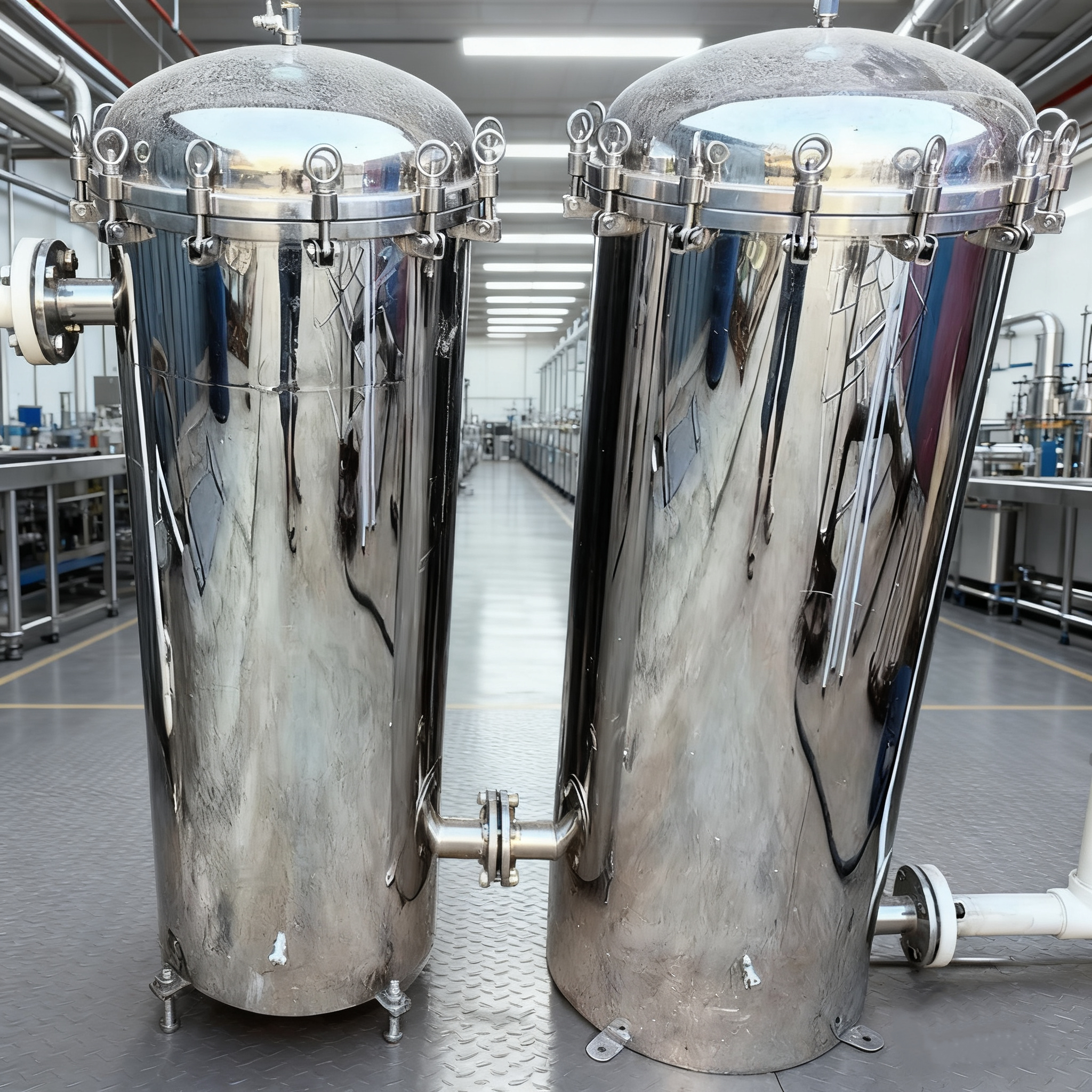 Прецизионный быстрооткрывающийся фильтр высокого давления без опорной стойки – нержавеющая сталь