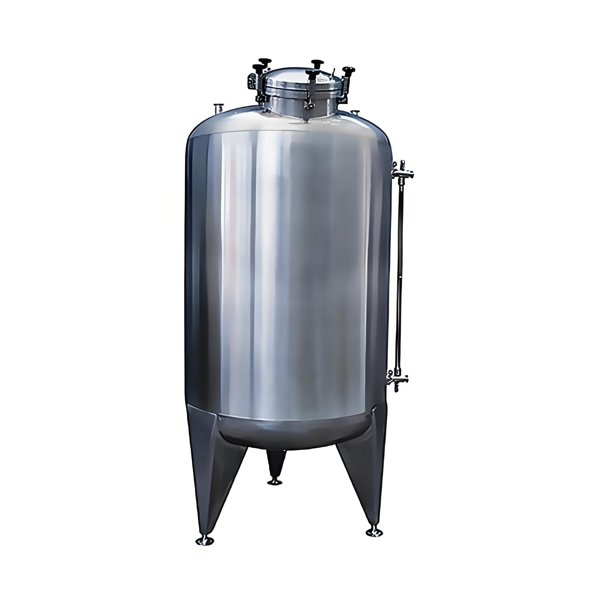 Санитарный бак из нержавеющей стали, изготовленный по индивидуальному заказу, с ножками/опорной стойкой и всеми необходимыми соединениями, готовый к установке