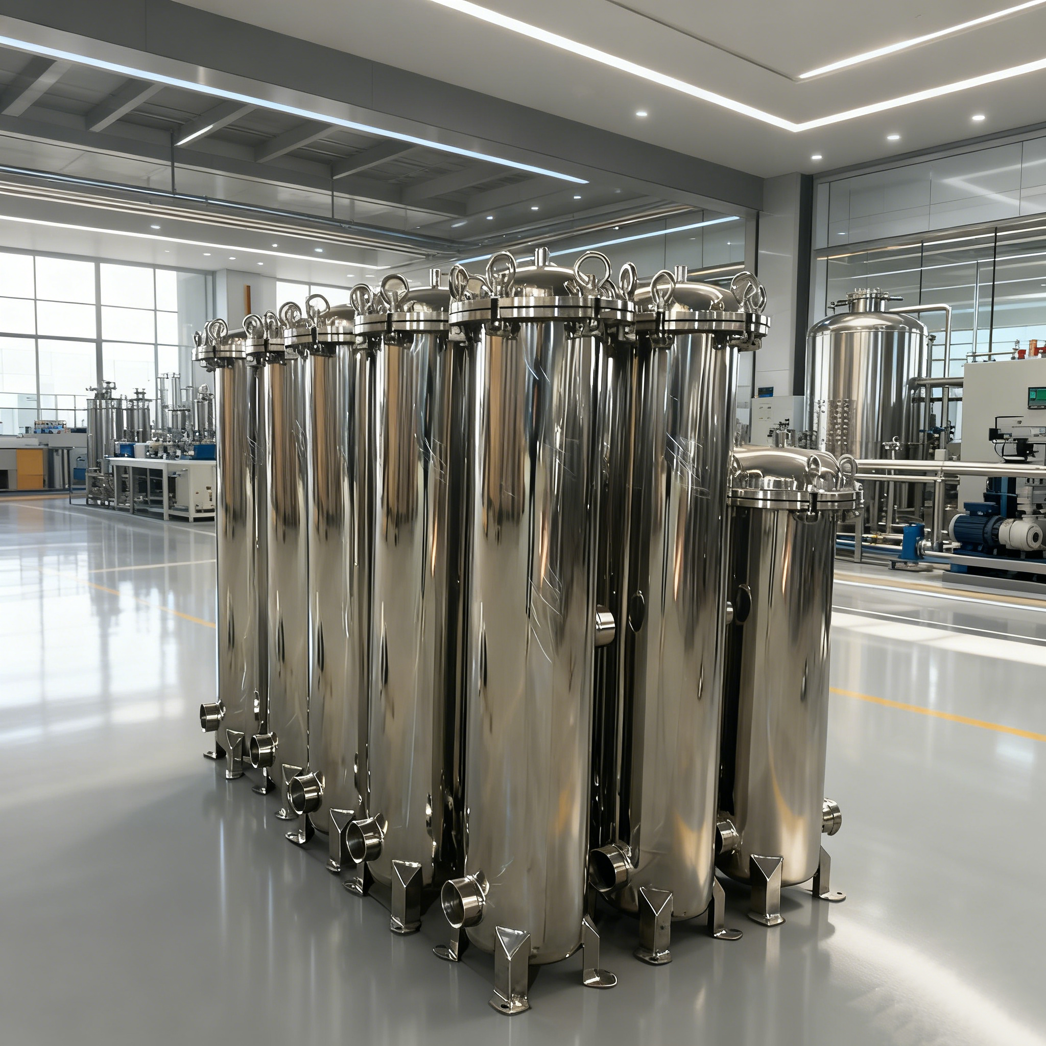 304 Прецизионный быстрооткрывающийся фильтр из нержавеющей стали 316L с опорной стойкой (0,1–1000 мкм)