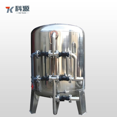 Вертикальные и горизонтальные мультимедийные фильтры из нержавеющей стали для удаления взвешенных веществ, органических веществ и цвета из сырой воды.